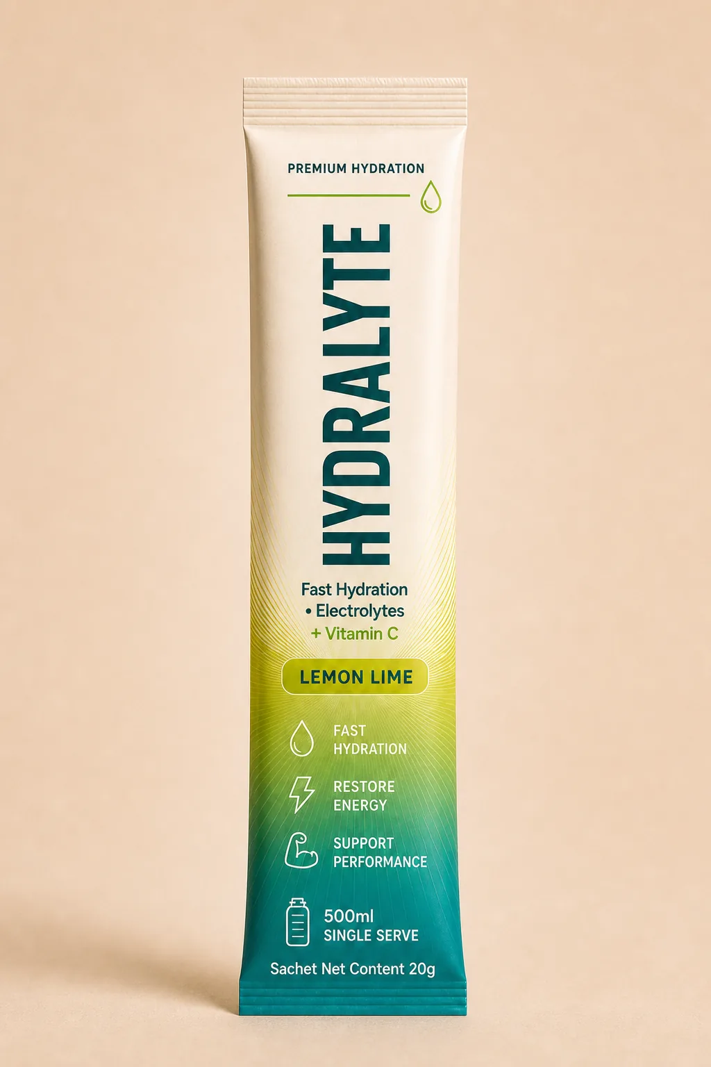 Hydralyte Lemon Lime 20g electrolyte stick