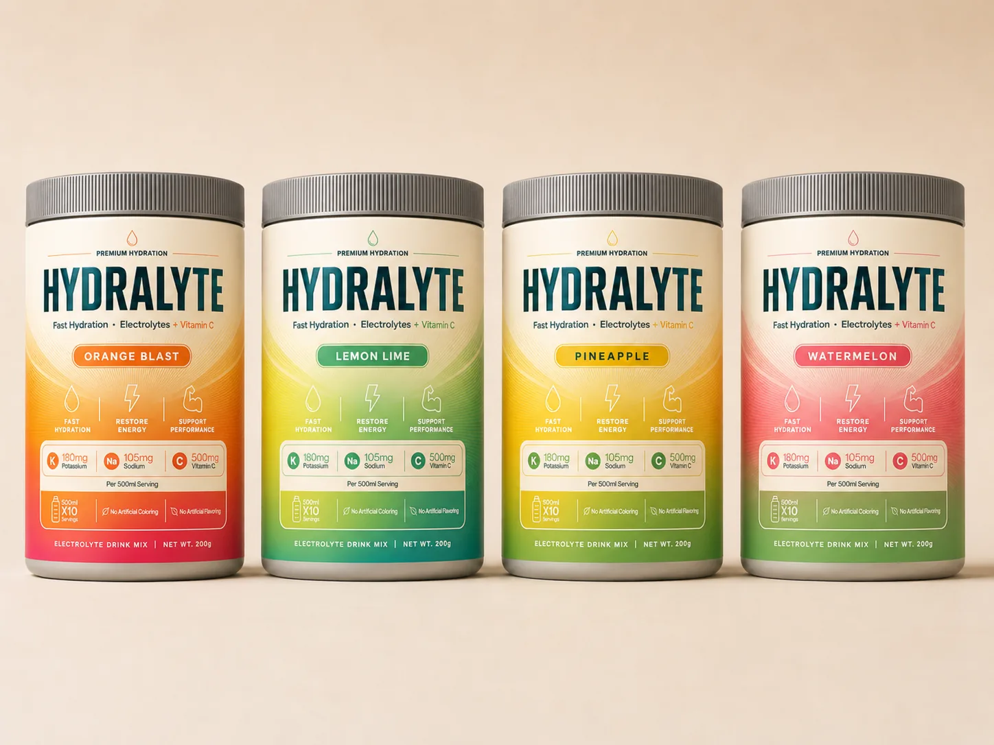Hydralyte electrolyte powder tubs range