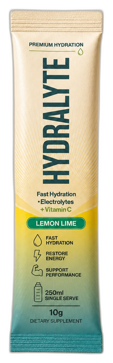 Hydralyte Lemon Lime electrolyte stick sachet